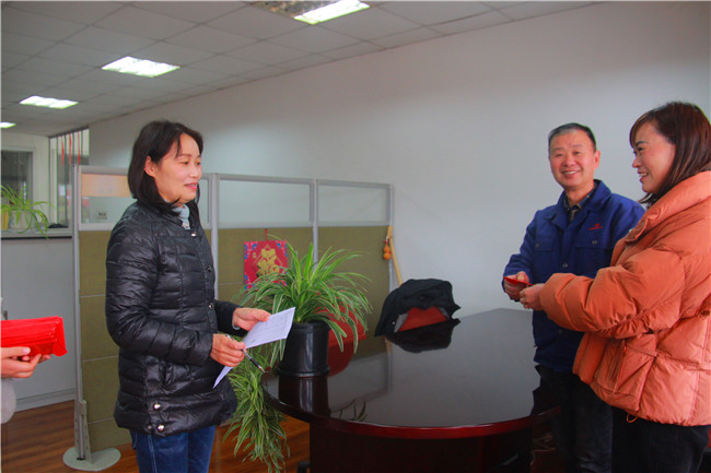 The company held the opening ceremony of handing out New years red envelopes on 18th Feb 2024.